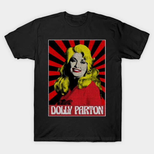 Dolly Parton 1980s Pop Art Fan Art T-Shirt by Motor Lipat